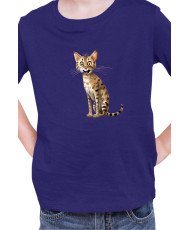 Детска Тениска Funny Cats Breeds Savannah