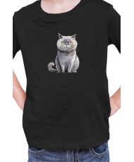 Детска Тениска Funny Cats Breeds Scottish Straight