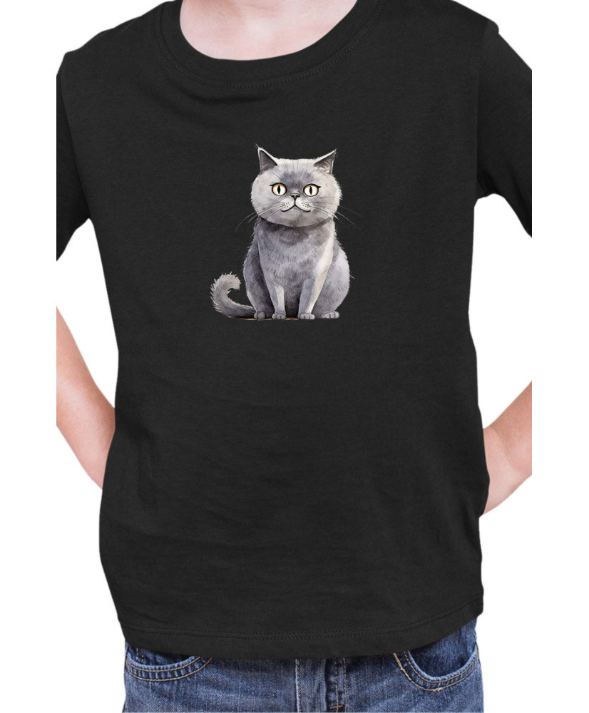 Детска Тениска Funny Cats Breeds Scottish Straight