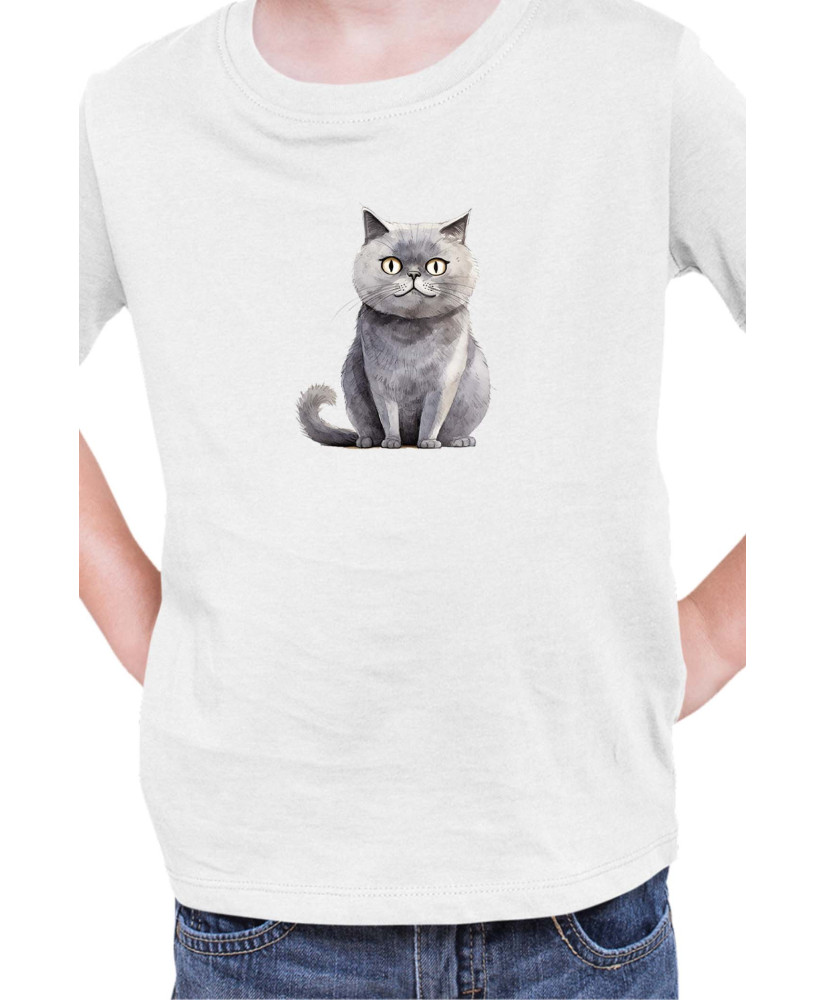 Детска Тениска Funny Cats Breeds Scottish Straight
