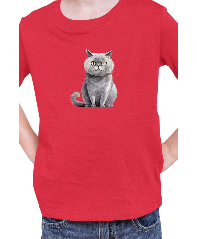 Детска Тениска Funny Cats Breeds Scottish Straight