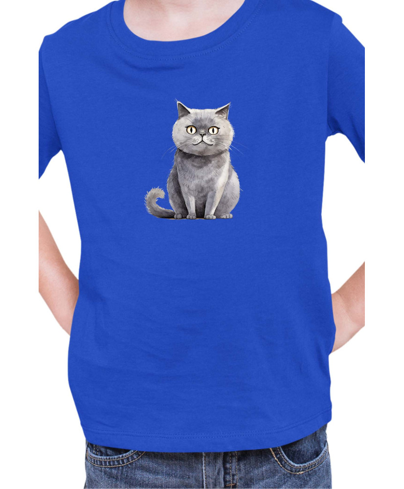 Детска Тениска Funny Cats Breeds Scottish Straight