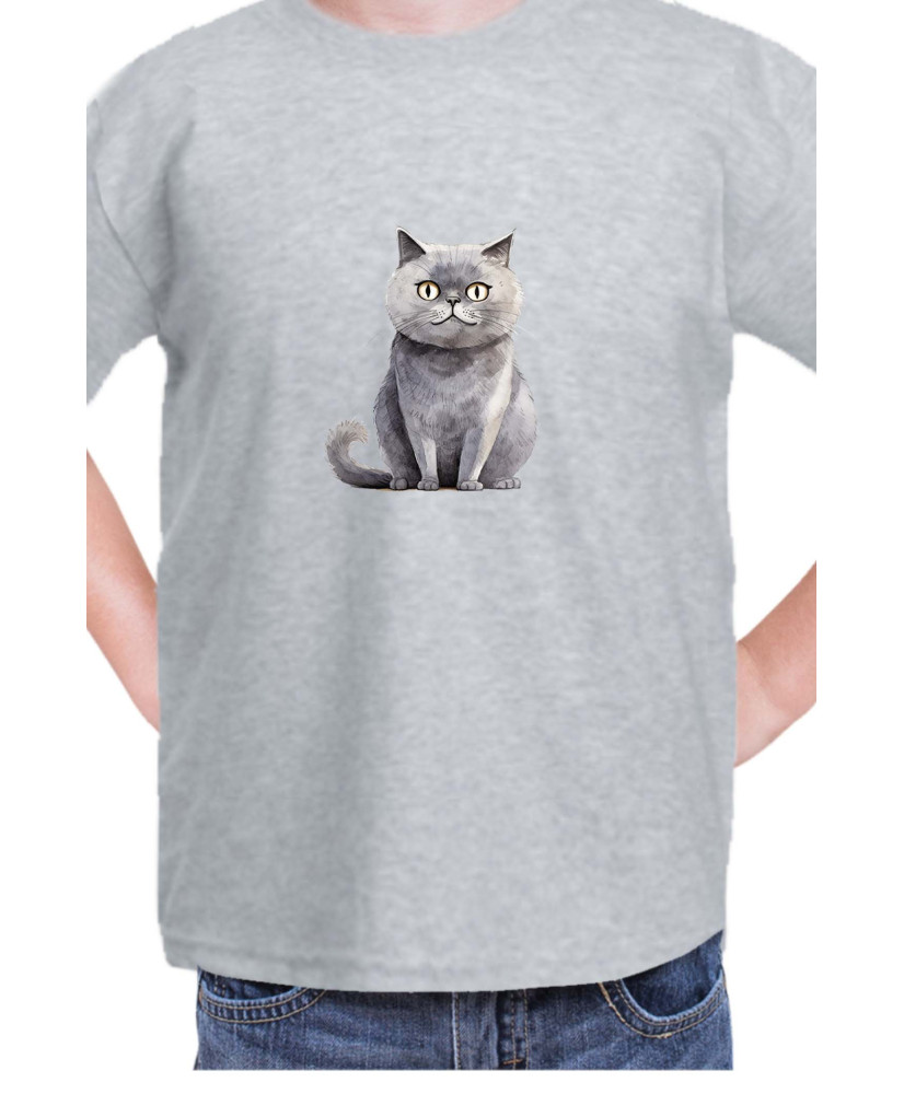 Детска Тениска Funny Cats Breeds Scottish Straight