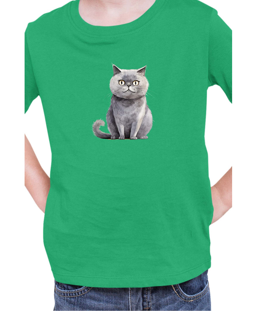 Детска Тениска Funny Cats Breeds Scottish Straight