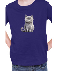 Детска Тениска Funny Cats Breeds Scottish Straight