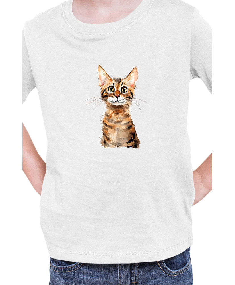 Детска Тениска Funny Cats Breeds Serengeti