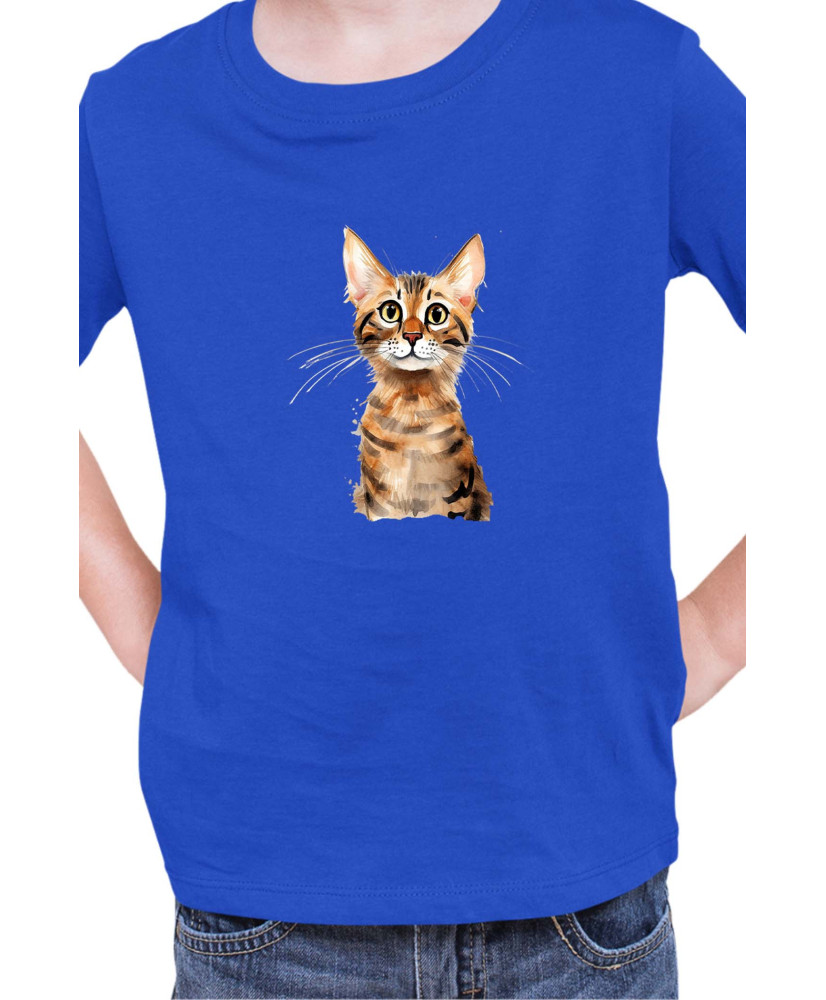 Детска Тениска Funny Cats Breeds Serengeti