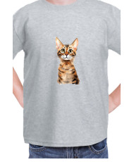 Детска Тениска Funny Cats Breeds Serengeti