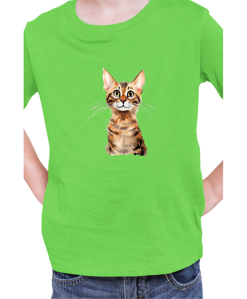 Детска Тениска Funny Cats Breeds Serengeti