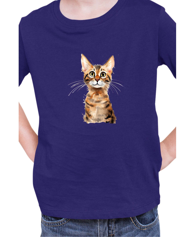 Детска Тениска Funny Cats Breeds Serengeti