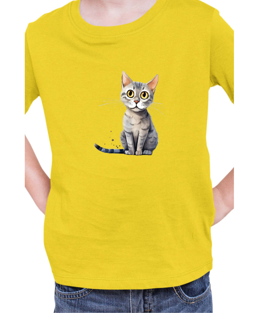 Детска Тениска Funny Cats Breeds Serrade Petit