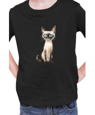 Детска Тениска Funny Cats Breeds Siamese