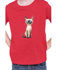 Детска Тениска Funny Cats Breeds Siamese