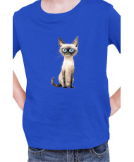 Детска Тениска Funny Cats Breeds Siamese