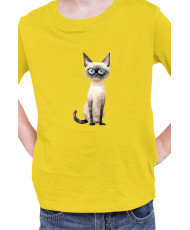 Детска Тениска Funny Cats Breeds Siamese