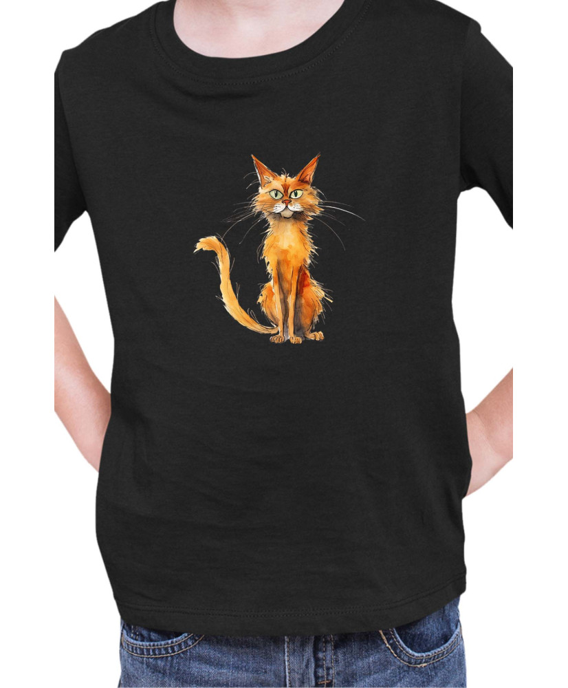 Детска Тениска Funny Cats Breeds Somali