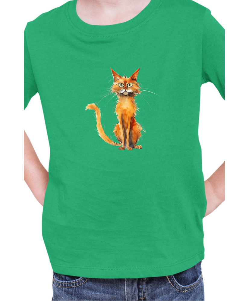 Детска Тениска Funny Cats Breeds Somali