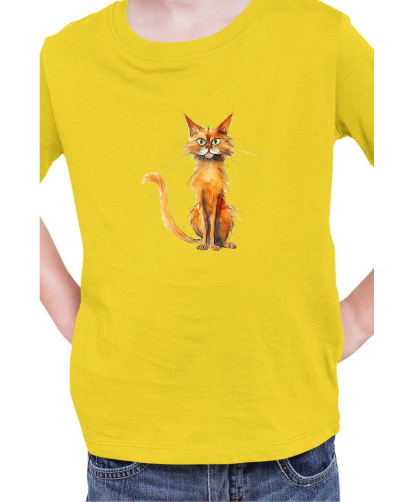 Детска Тениска Funny Cats Breeds Somali
