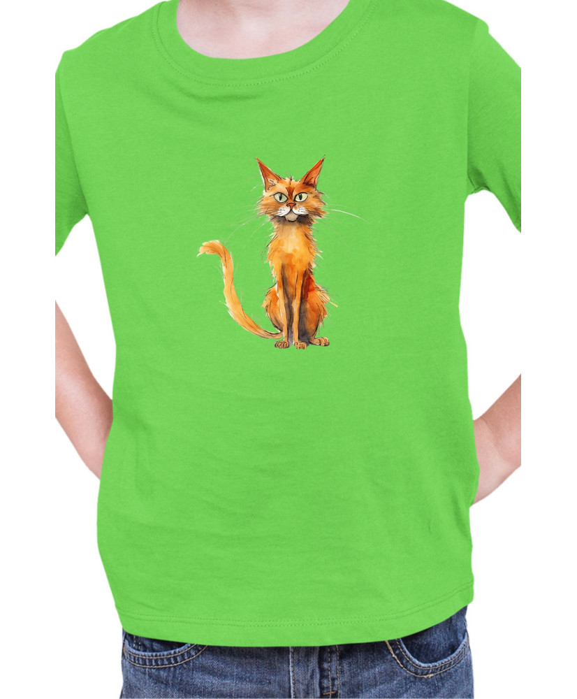 Детска Тениска Funny Cats Breeds Somali