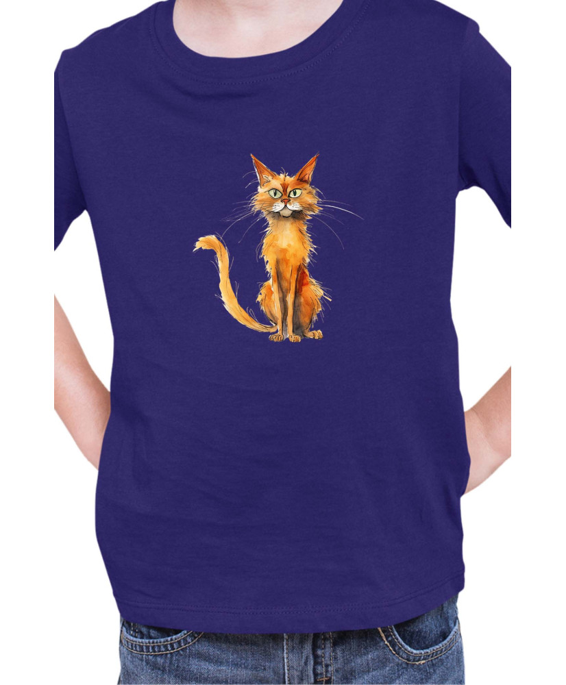 Детска Тениска Funny Cats Breeds Somali