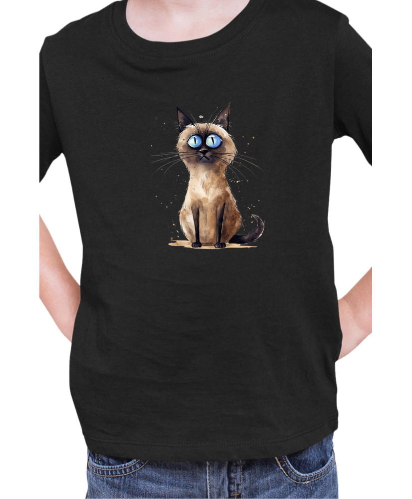 Детска Тениска Funny Cats Breeds Thai