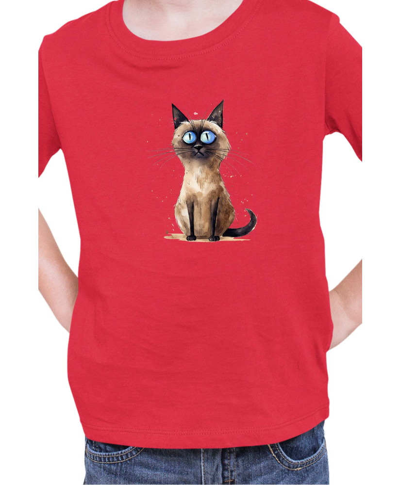 Детска Тениска Funny Cats Breeds Thai