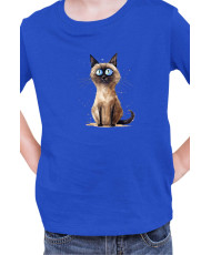 Детска Тениска Funny Cats Breeds Thai