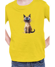 Детска Тениска Funny Cats Breeds Thai