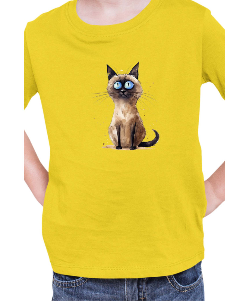 Детска Тениска Funny Cats Breeds Thai