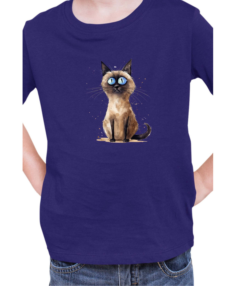 Детска Тениска Funny Cats Breeds Thai