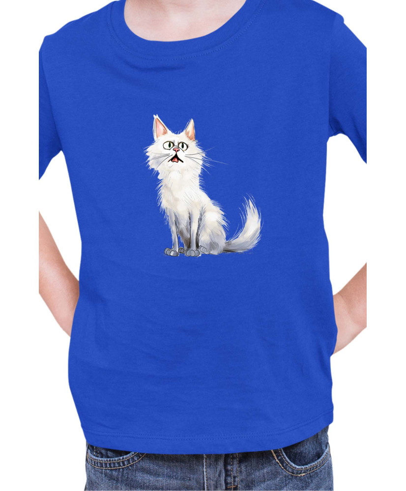 Детска Тениска Funny Cats Breeds Turkish Angora
