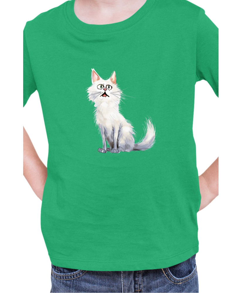 Детска Тениска Funny Cats Breeds Turkish Angora