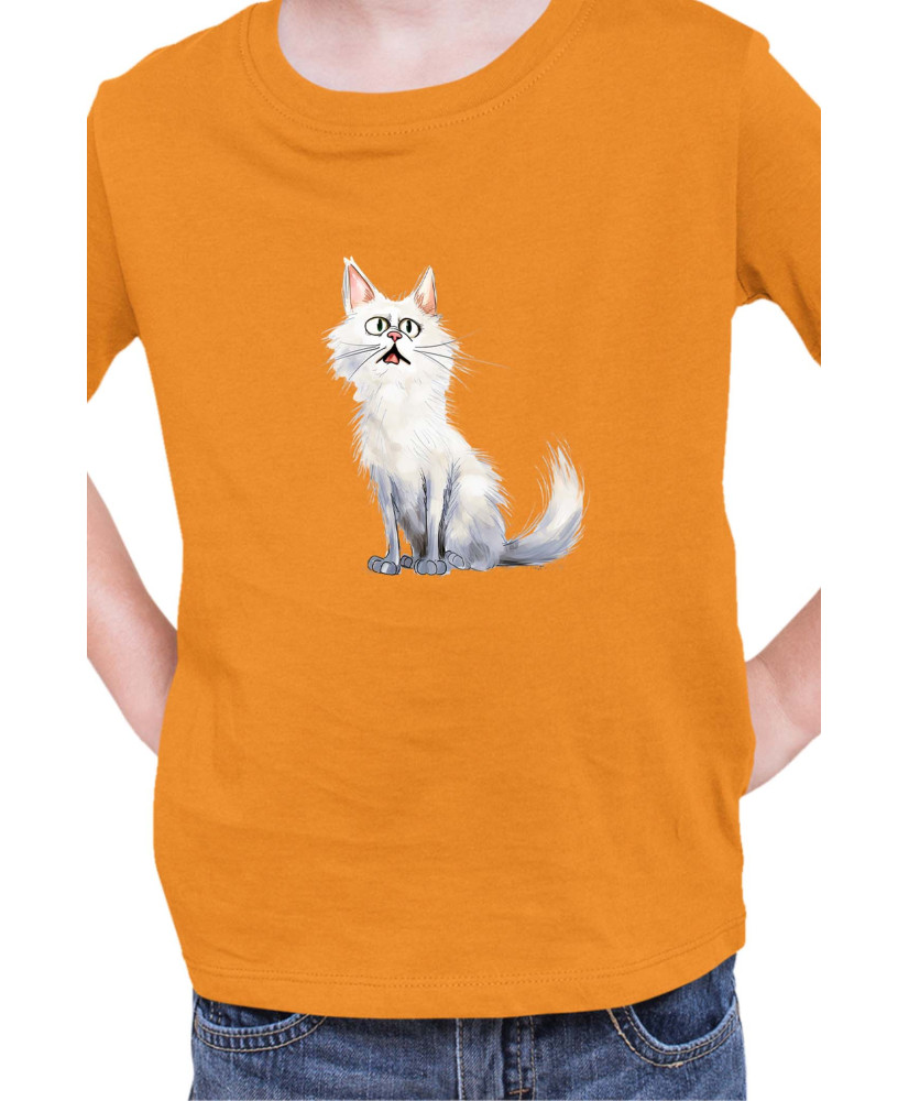 Детска Тениска Funny Cats Breeds Turkish Angora
