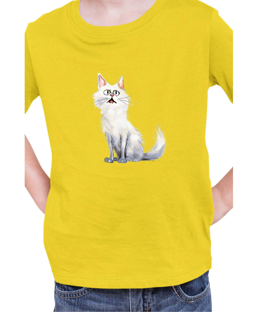 Детска Тениска Funny Cats Breeds Turkish Angora