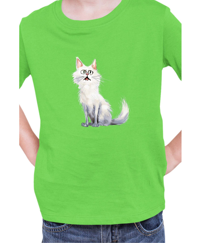 Детска Тениска Funny Cats Breeds Turkish Angora
