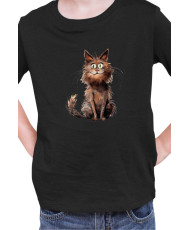 Детска Тениска Funny Cats Breeds York Chocolate