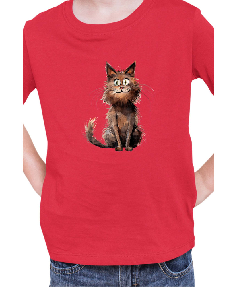 Детска Тениска Funny Cats Breeds York Chocolate