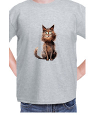 Детска Тениска Funny Cats Breeds York Chocolate
