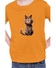 Детска Тениска Funny Cats Breeds York Chocolate