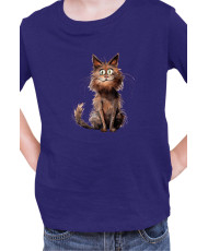 Детска Тениска Funny Cats Breeds York Chocolate