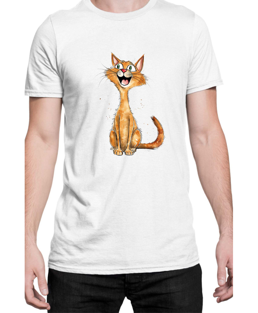 Мъжка Тениска Funny Cats Breeds Abyssinian 1