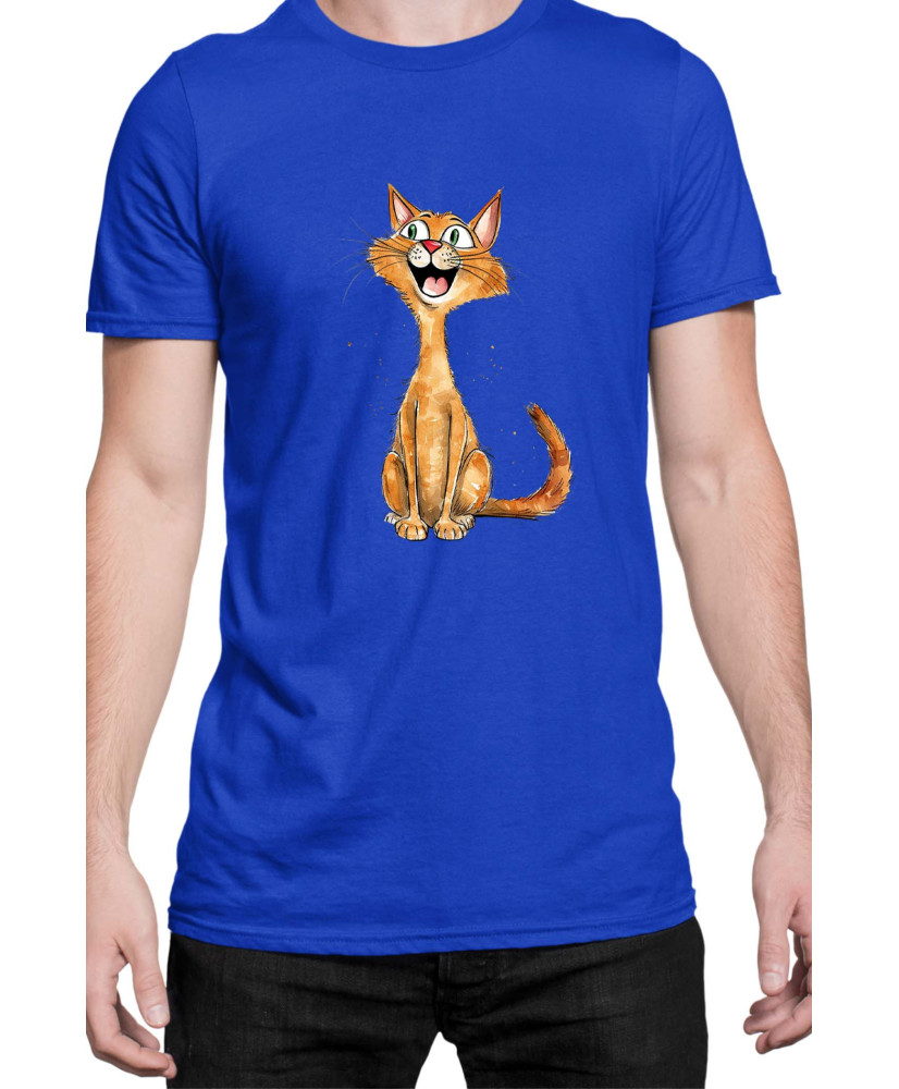 Мъжка Тениска Funny Cats Breeds Abyssinian 1