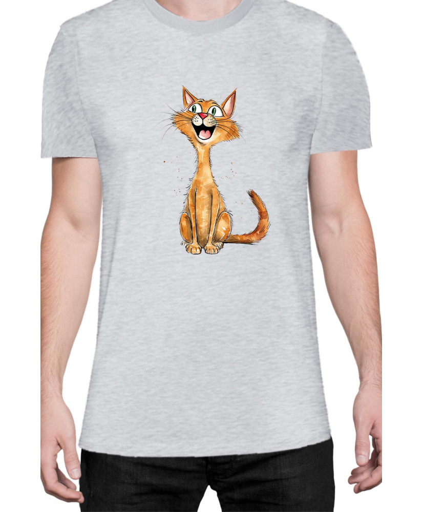 Мъжка Тениска Funny Cats Breeds Abyssinian 1