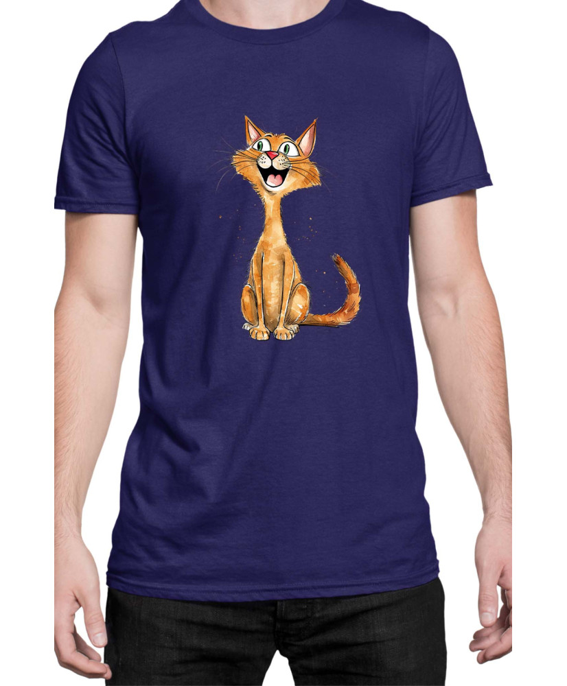 Мъжка Тениска Funny Cats Breeds Abyssinian 1