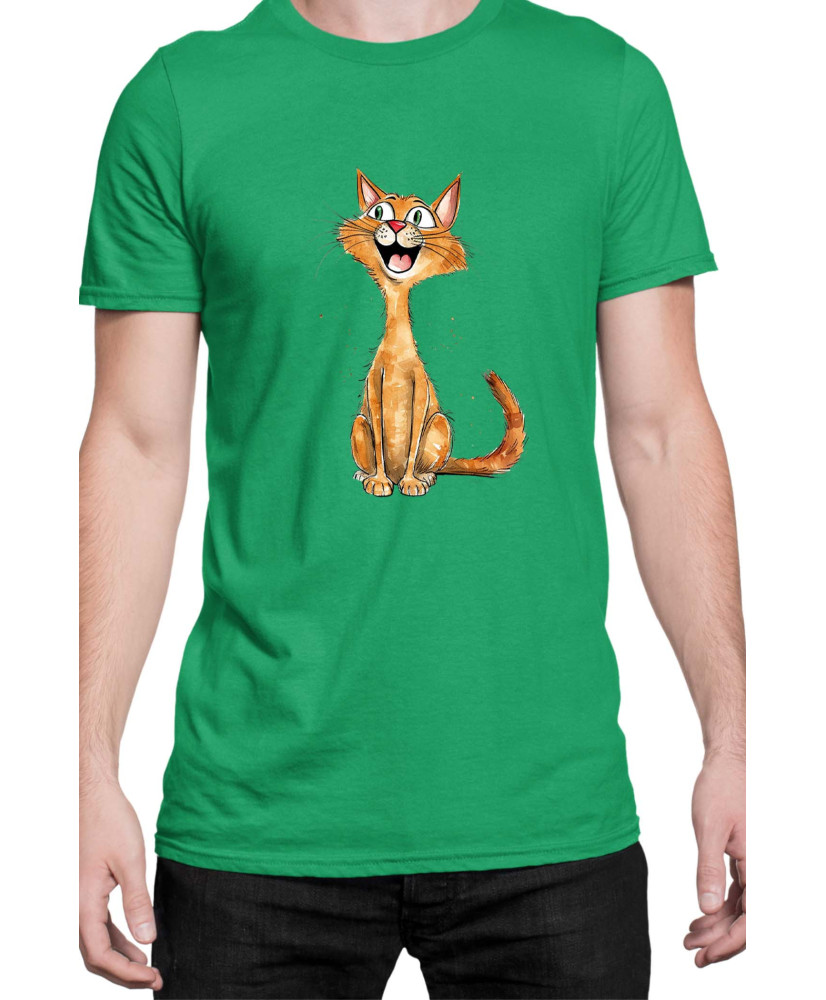 Мъжка Тениска Funny Cats Breeds Abyssinian 1