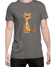 Мъжка Тениска Funny Cats Breeds Abyssinian 1