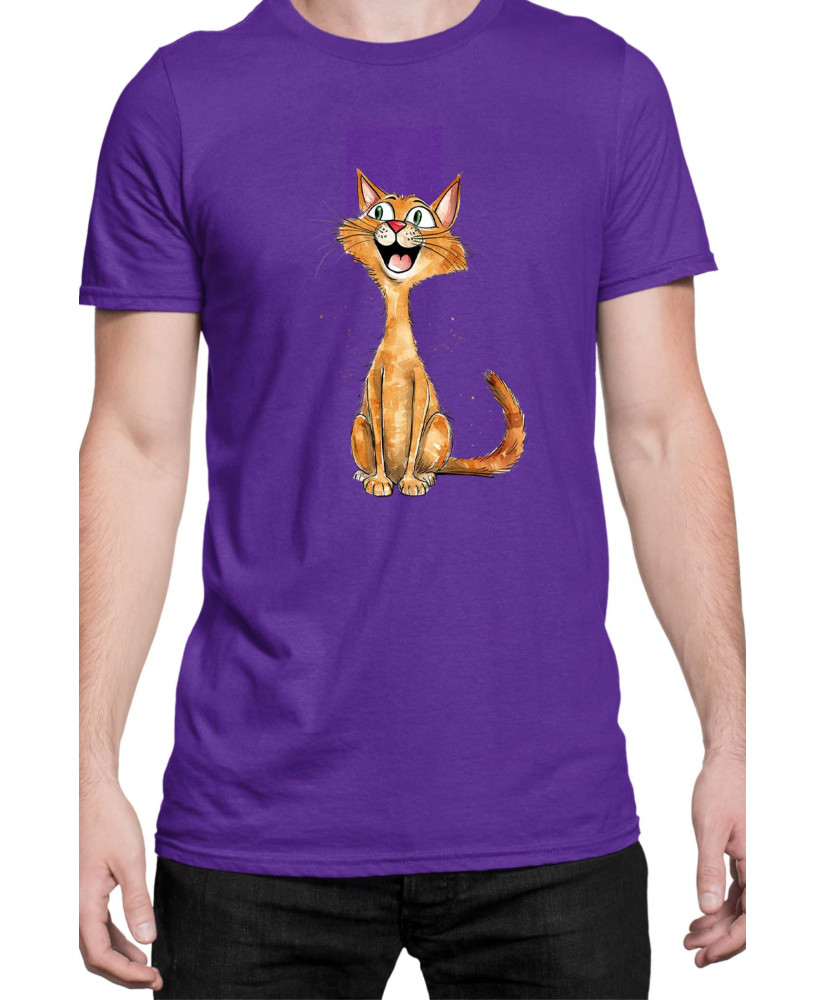 Мъжка Тениска Funny Cats Breeds Abyssinian 1