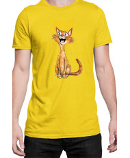 Мъжка Тениска Funny Cats Breeds Abyssinian 1