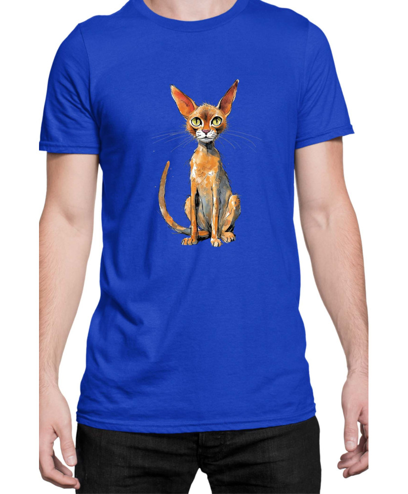 Мъжка Тениска Funny Cats Breeds Abyssinian 2
