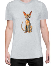 Мъжка Тениска Funny Cats Breeds Abyssinian 2